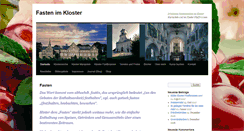 Desktop Screenshot of fasten-im-kloster.de